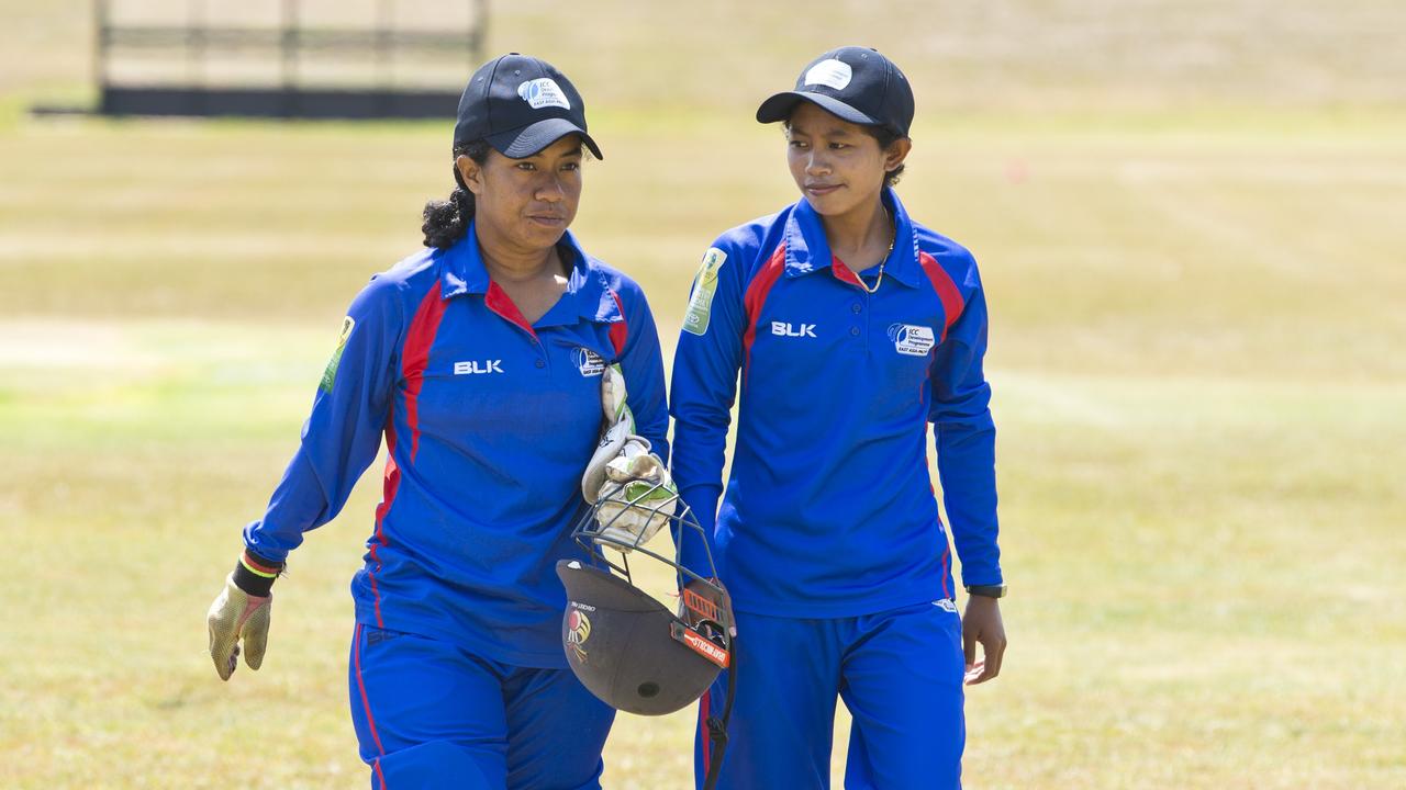 Indonesian 26-year-old pace bowler Tori Suwandewi (right) could play for the Perth Scorchers in the upcoming WBBL season, which begins Sunday. Picture: Kevin Farmer