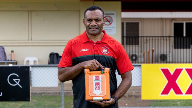 Setefano Cakaunivalu suffered a cardiac event post match during the 2024-25 Darwin Rugby Union season. Picture: Pema Tamang Pakhrin