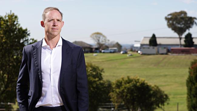 CEO of Legacy Property Matthew Hyder at the site in Orchid Hills. Picture: Adam Yip