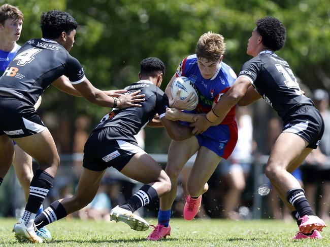 Callum Elsley scored for the Knights in Kurri Kurri. Picture: Michael Gorton