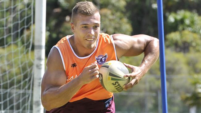 Mark O'Dare trialling with Sea Eagles back in 2013.