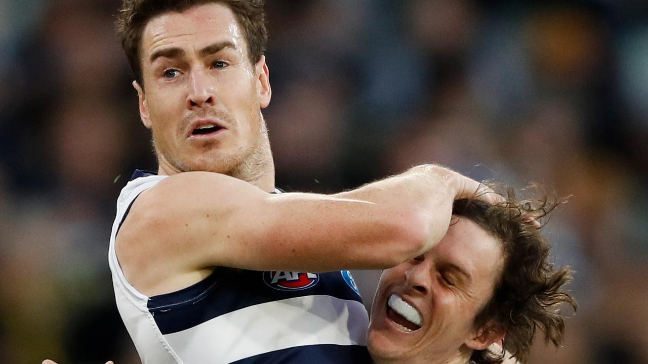 Milestone man Jeremy Cameron was one of Geelong’s standouts.