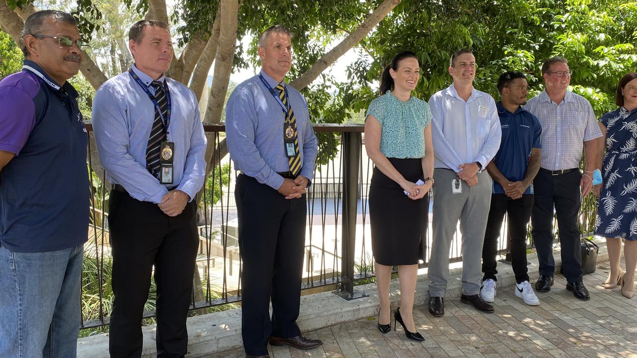 Children and Youth Justice Minister Leanne Linard, Rockhampton MP Barry O'Rourke and Keppel MP Brittany Lauga provided an update on the Rockhampton Co-Responder program.