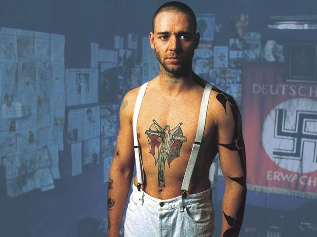 Russell Crowe in Romper Stomper.