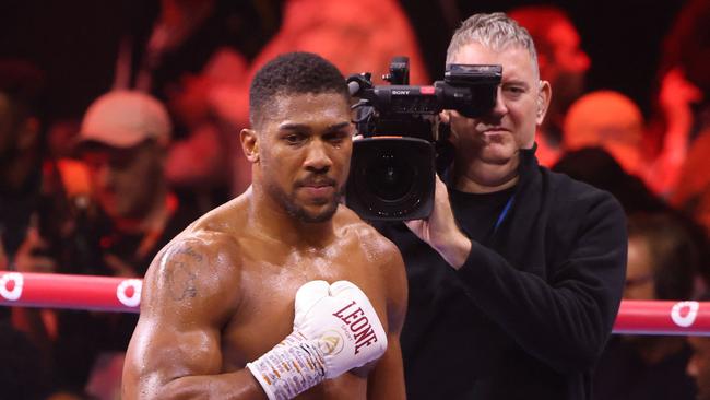 AJ after his latest win. Photo by Fayez NURELDINE / AFP