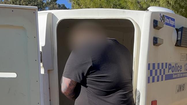 Riverina police arrest a man during strike force investigations. Picture: NSW Police