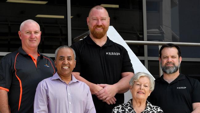 City's Emerging Start Up Entrepreneurs. (L-R) Trent Small, Govinda Pandey, Stewart Locke, Sandra Richards and Ben Holland. Picture: Evan Morgan