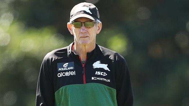 Rabbitohs coach Wayne Bennett appears to have softened his stance on signing Latrell Mitchell. Picture: Getty Images