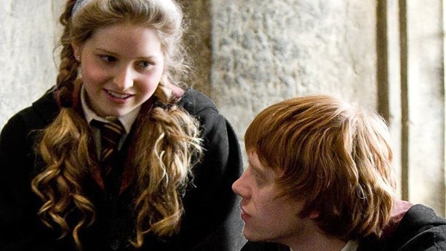 Jessie Cave, at left, in Harry Potter.