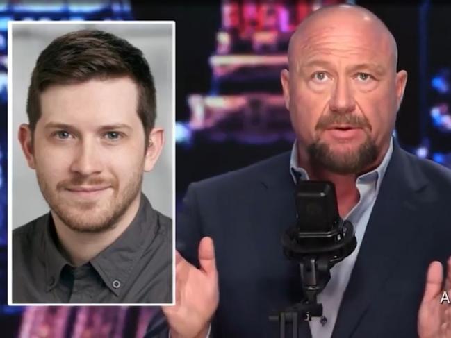 Alex Jones, the founder of InfoWars, revealed the news of Jamie White death. Picture: X