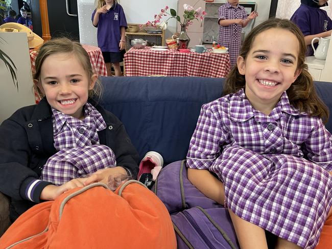 Preppies Indie Hopping and Hannah Graham at Bendigo Violet Street Primary School. Picture: Gianni Francis.