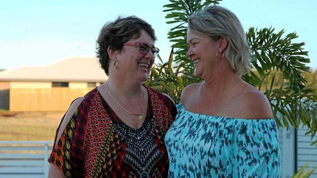 Louise Van Der Vorst (right) has been fundraising continually for Gabe Watkin (left) since she was diagnose. Picture: Shayla Bulloch