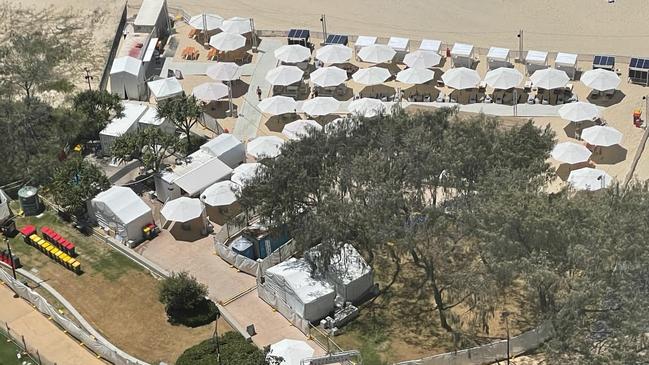 The beach bar at Kurrawa on the Gold Coast after the council staged a trial.