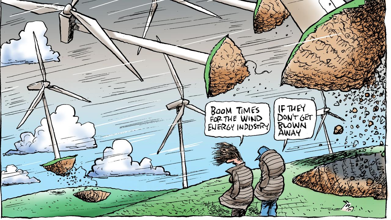 Wild winds too much for turbines