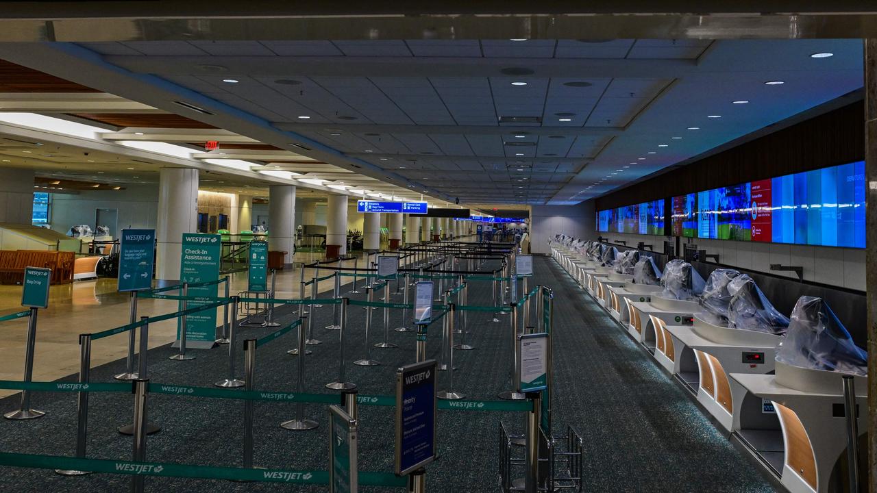 Orlando International Airport, closed to commercial flights ahead of Hurricane Milton's arrival in Florida. Picture: GIORGIO VIERA / AFP.