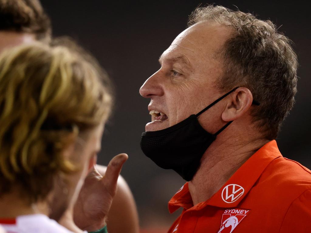 Is there a safer coach than John Longmire? Picture: Getty Images