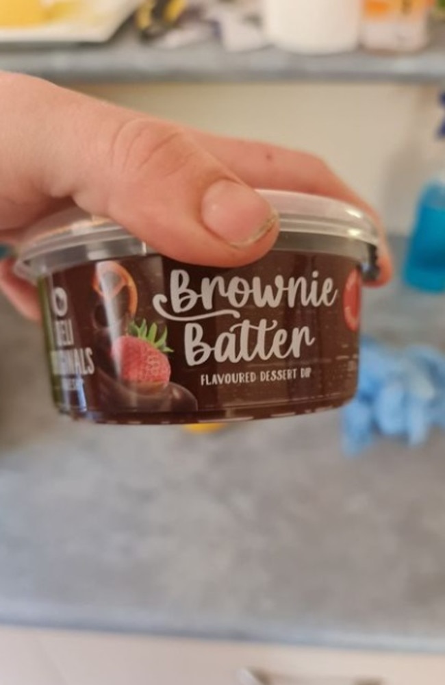 Aldi fans are losing it over this $3 Brownie Batter Dip. Picture: Facebook