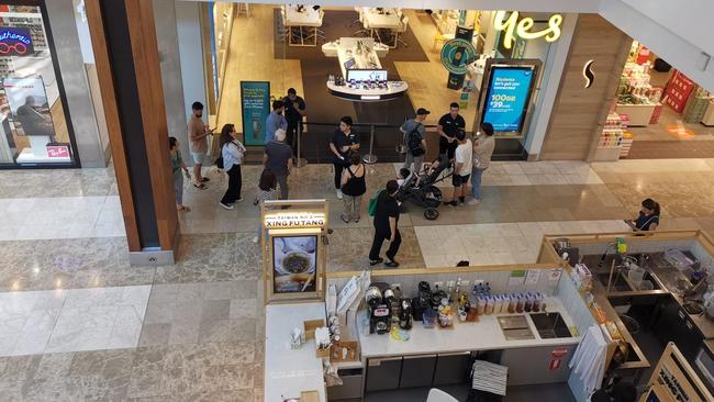 The Doncaster Optus store on Wednesday. Picture: Supplied