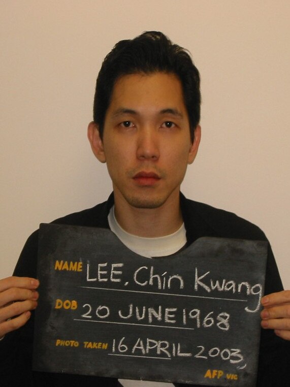 Pong Su drug bust: The mugshot of Chin Kwang Lee, real name Wee Quay Tan. Picture: AFP