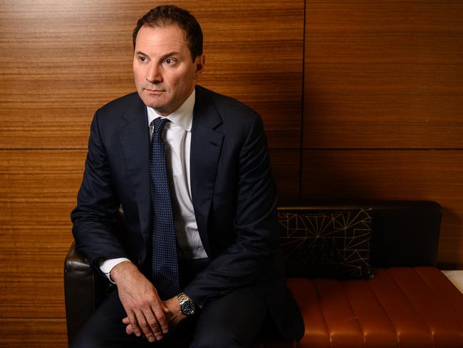 Origin Energy CEO Frank Calabria posing for a portrait after delivering a keynote address at the Committee for Economic Development for Australia (CEDA), in Sydney, Friday, October 25, 2019. (AAP Image/James Gourley) NO ARCHIVING