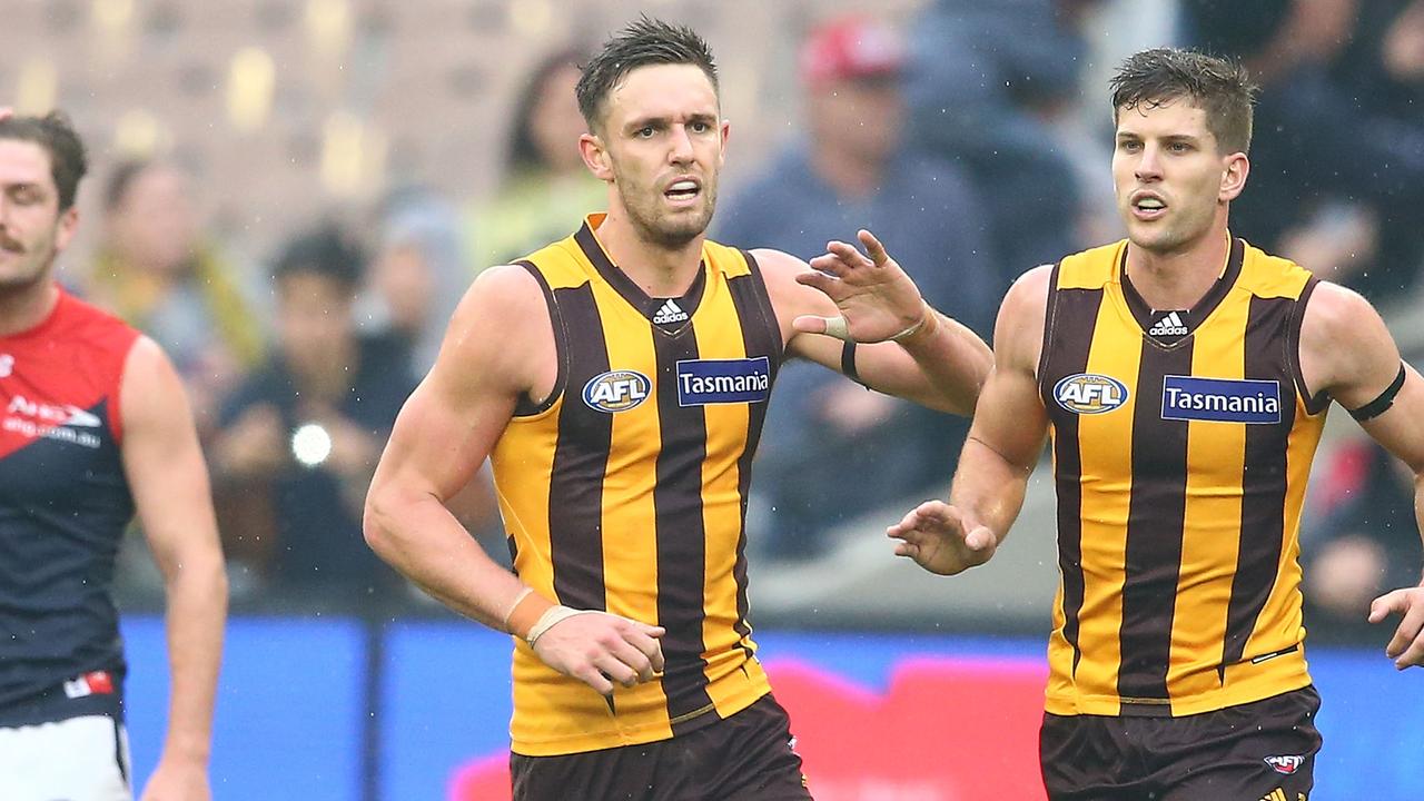 Veteran sharpshooter Jack Gunston has told Brisbane he wants to return to Hawthorn, where he has played 211 of his 242 games. Picture: Scott Barbour / Getty Images