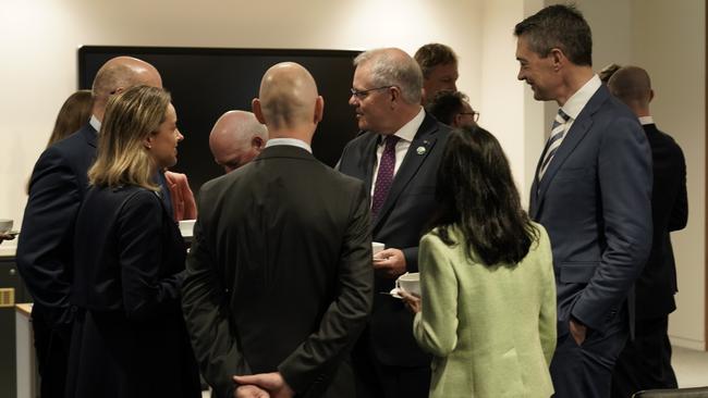 The Prime Minister consults with the captains of industry in Glasgow. Picture: Adam Taylor