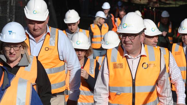 Northeast Road link project is apart of the Andrews government’s “big build” projects. Picture: David Crosling