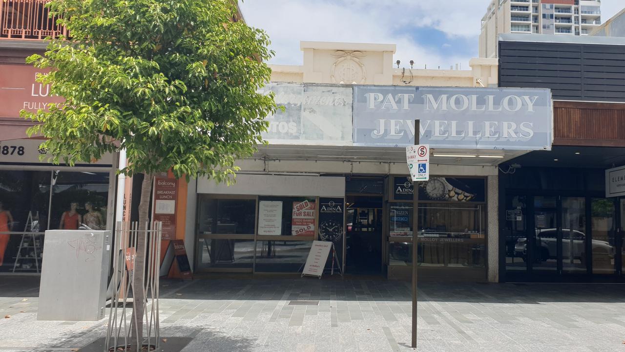 The Pat Molloy Jewellers building at 283 Flinders St in 2022.