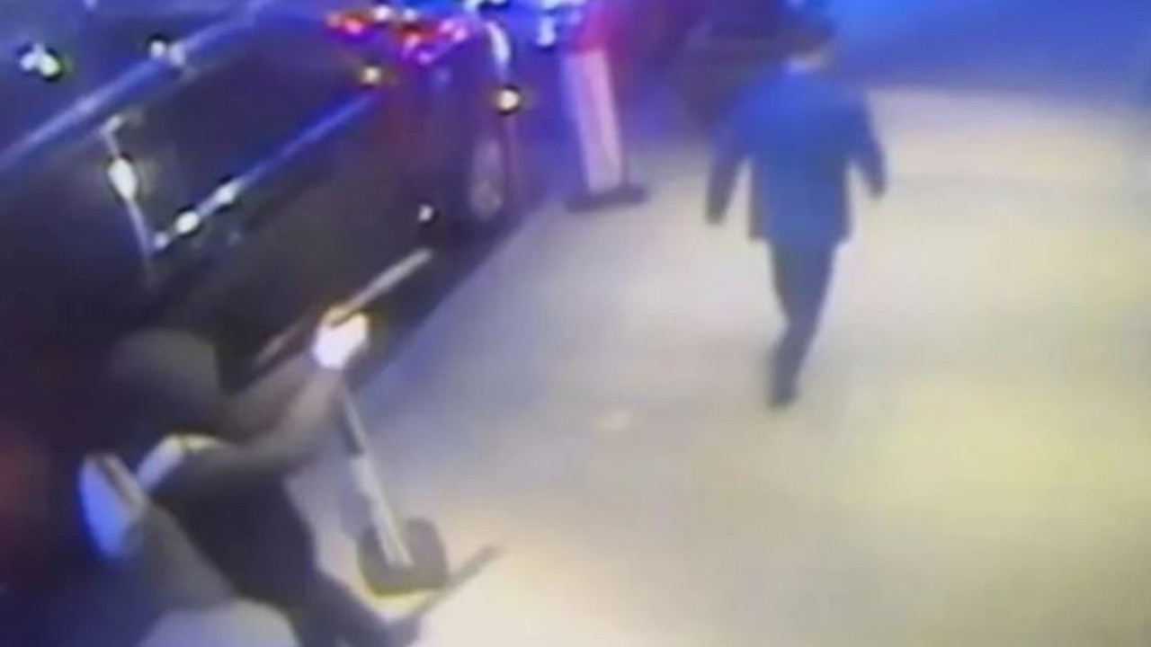 Chilling video shows the gunman shooting at United Healthcare CEO Brian Thompson. Picture: NY Post