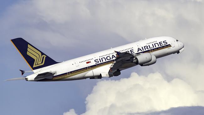 Sydney, Australia – October 8, 2013: Singapore Airlines Airbus A380 (registration 9V-SKB) departing Sydney airport. Escape 4 June 2023 Doc Holiday Photo – iStock