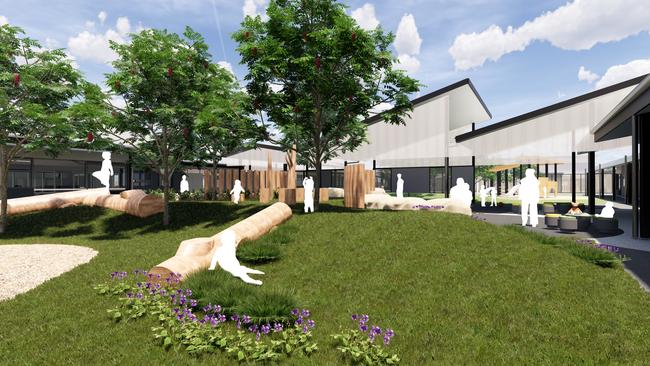 Landscaping at the new B-12 public school to be built at Angle Vale.