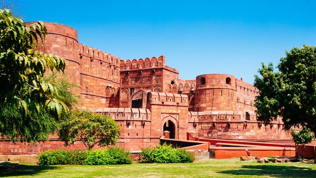 The fort in Agra, Uttar Pradesh.