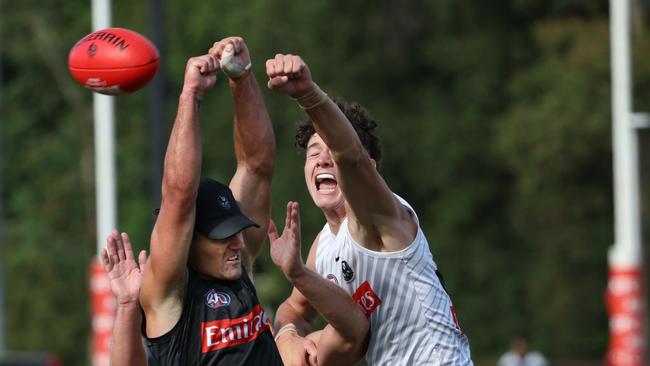 Collingwood training. Saturday, February 15. 2025. Picture: David Crosling