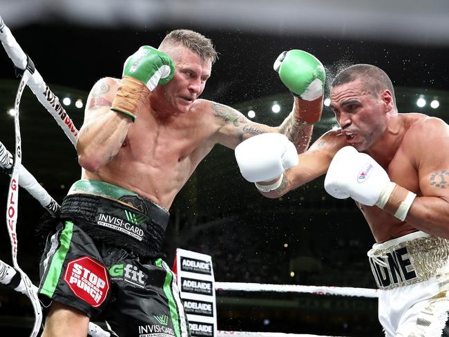 Danny Green v Anthony Mundine. Picture Sarah Reed