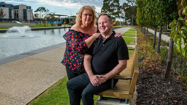 Chris and Craig Moore who have recently bought a block of land at the WEST development. Picture: Tom Huntley