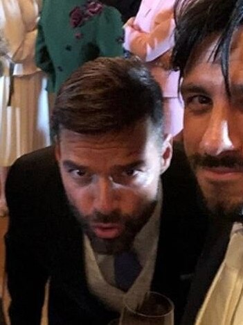 Ricky Martin (l) and husband, artist Jwan Yosef, after the wedding.