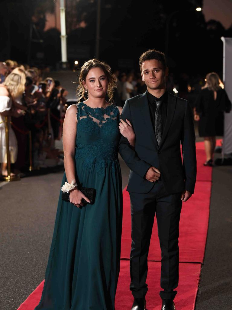 Tanzi Rowell & Andrew Nelson at Xavier Catholic College year 12 formals. Picture: Patrick Woods.