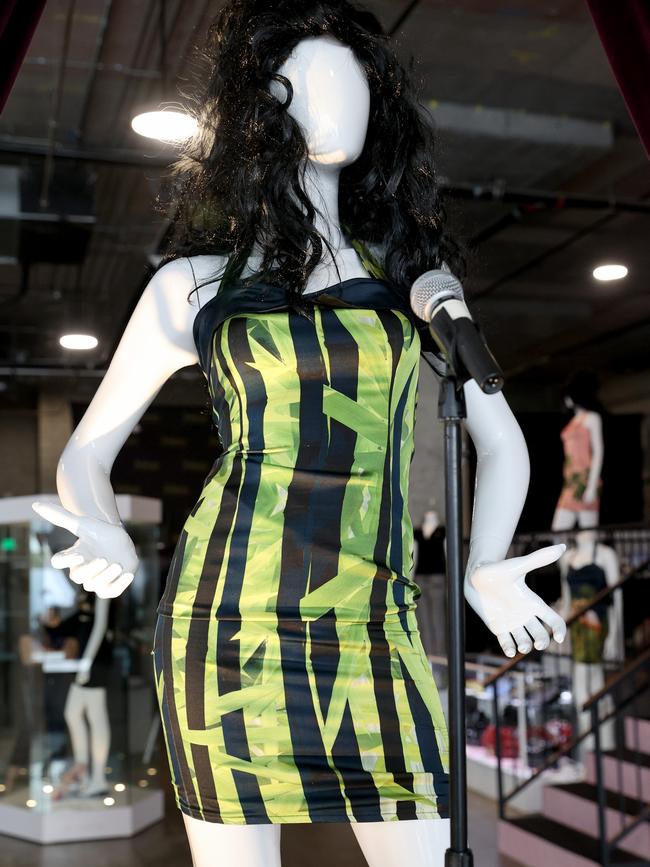 The dress worn by Winehouse during her final performance was auctioned in 2021. Picture: Getty Images