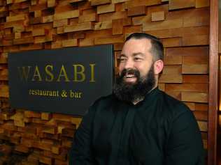 Co-owner and Executive chef of Wasabi Zeb Gilbert in Noosa Heads. Picture: John McCutcheon