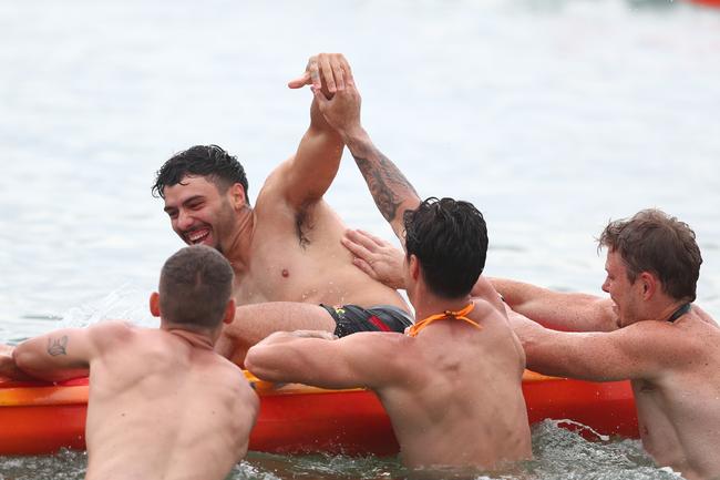 GOLD COAST, AUSTRALIA - JANUARY 23: Izak Rankine during a Gold Coast Suns AFL training session at Palm Beach Parklands on January 23, 2020 in Gold Coast, Australia. (Photo by Chris Hyde/Getty Images)