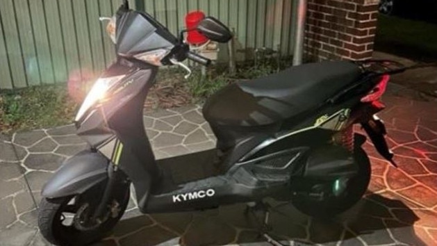 Police allege Usman Chami was involved in purchasing this scooter off Facebook marketplace, which was later used by the shooter to flee the gym. Photo: Supplied