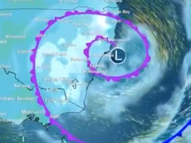 Snow could settle on southern Queensland soil for the first time in years this week, as a polar blast settles over much of the east coast. Picture: Bureau of Meteorology