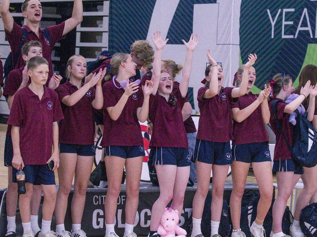 The Australian Volleyball Schools Cup is being played at the Gold Coast Sports and Leisure Centre in Carrara. Picture: Glenn Campbell