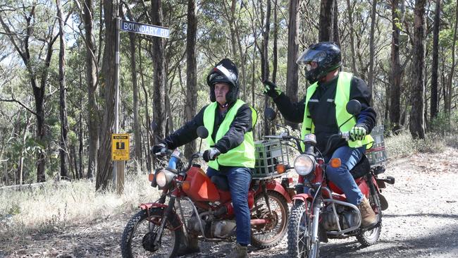 Others donned bikes during the community search. Picture: NCA NewsWire / David Crosling