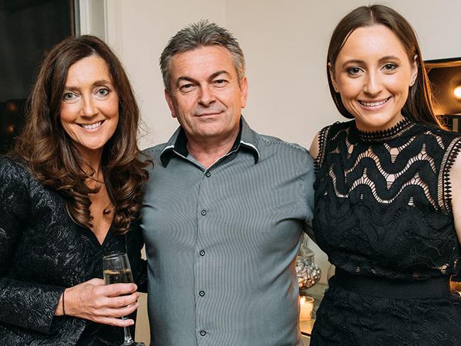 Karen Ristevski with her husband Borce Ristevski and daughter Sarah. Picture: Supplied