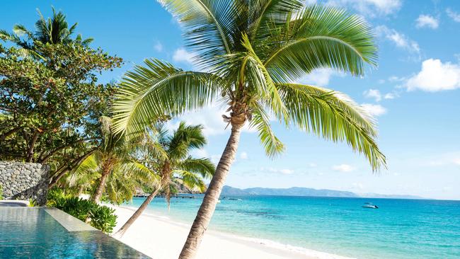 A beachside villa pool, Kokomo Private Island.