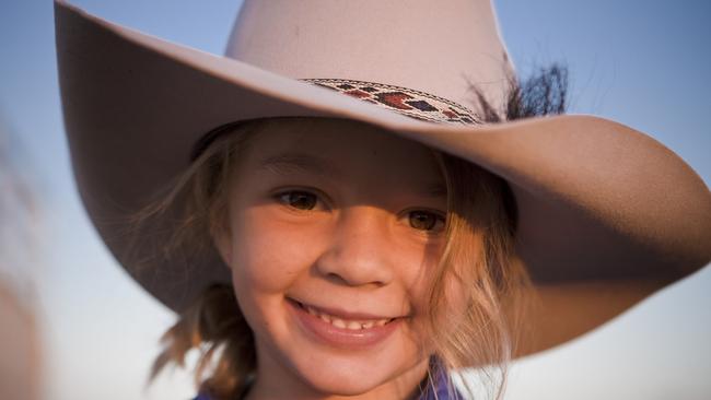 Amy Everett modelled as ‘Dolly’ for Akubra hats when she was a little girl.