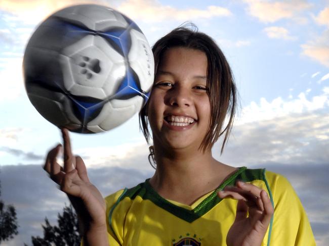 Sam Kerr at age 12. The world would soon be at her feet.