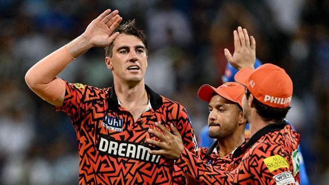 Sunrisers Hyderabad's captain Pat Cummins during the Indian Premier League.