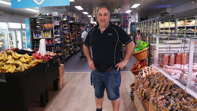 Geeveston IGA supermarket Matthew Nicholas has helped out the local fire brigade with supplies of food and drinks. Picture: NIKKI DAVIS-JONES